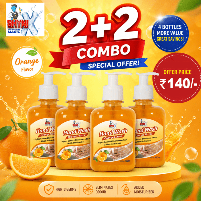 Hand Wash Orange Flavor – 250 ML (2+2 Special Combo Offer)